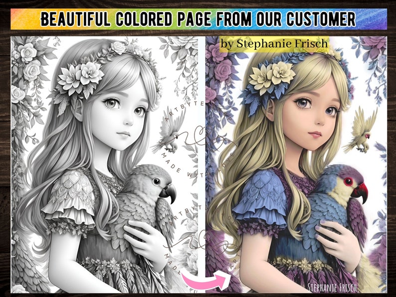 30 Whimsical Woodland Fairy Girls (book 2) Coloring Pages+30 Coloring ...