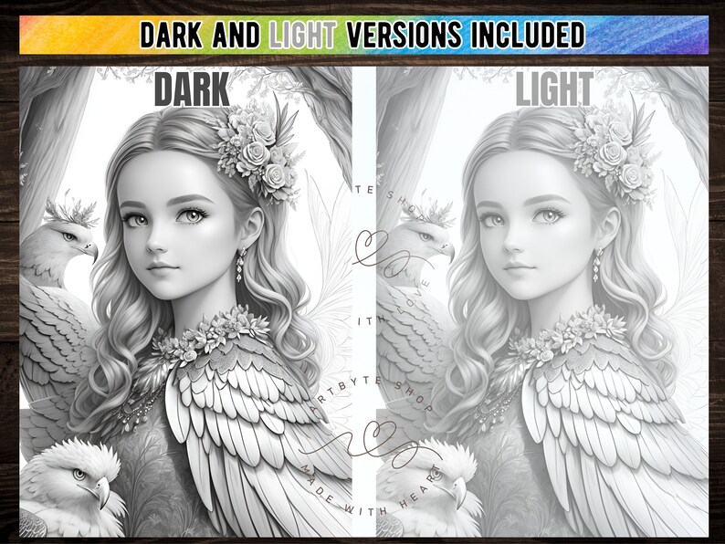 30 Whimsical Woodland Fairy Girls (book 2) Coloring Pages+30 Coloring ...