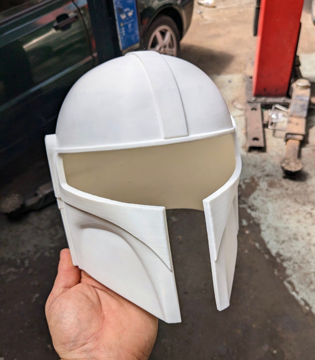 Youngling Ragnar Inspired Cosplay Helmet, Mandalorian Foundling Child