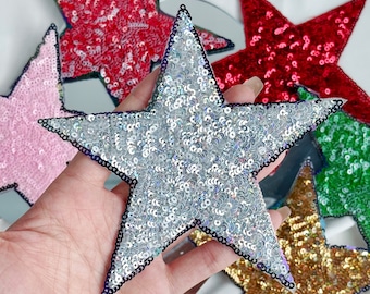 Sequined Colorful Star Iron On patch for reputation outfit