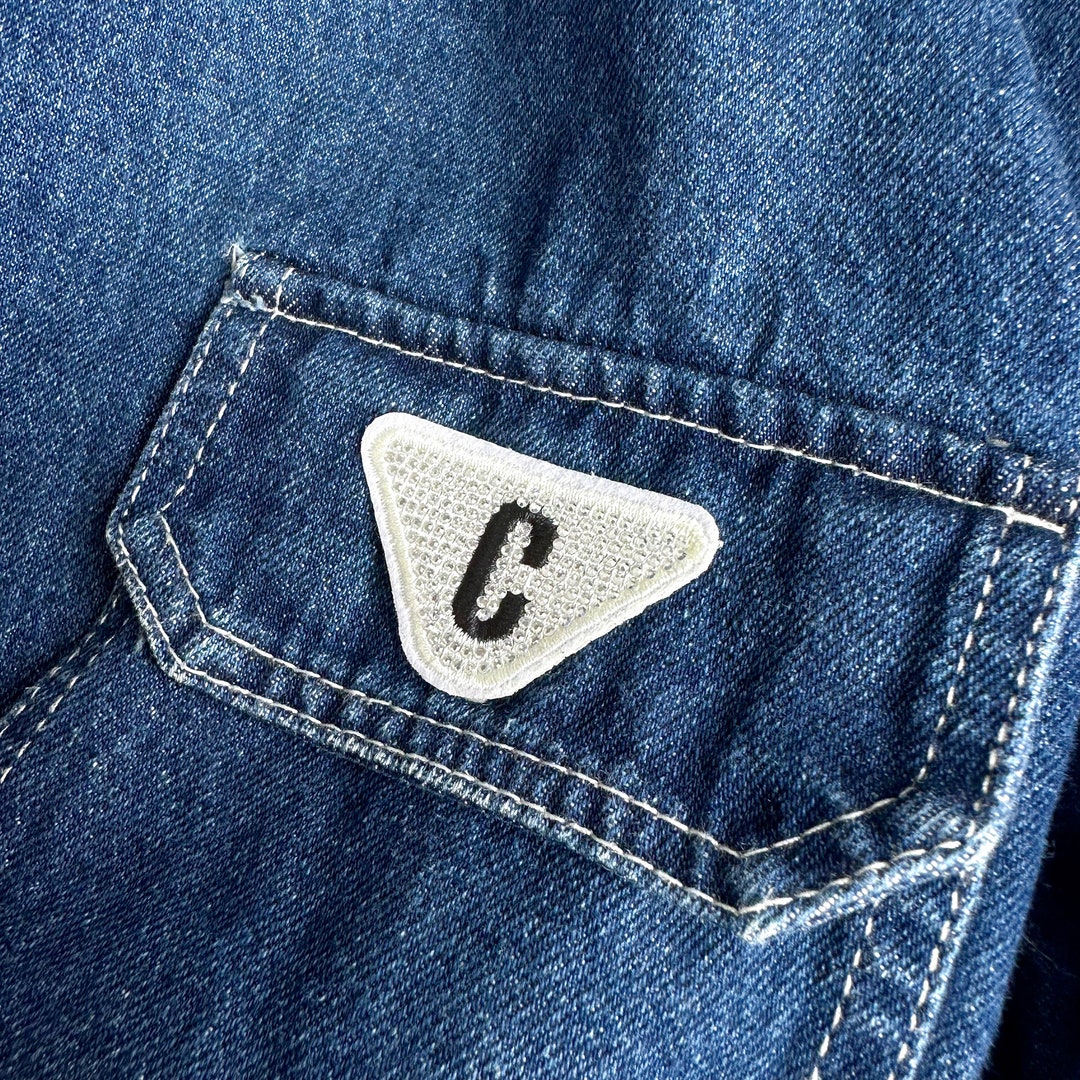Rhinestone Badge Patch Mini Letter Applique for Bags, T-shirts, Coats ...