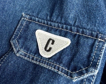 Rhinestone Letter Patch: Mini Applique, Custom Sew On DIY