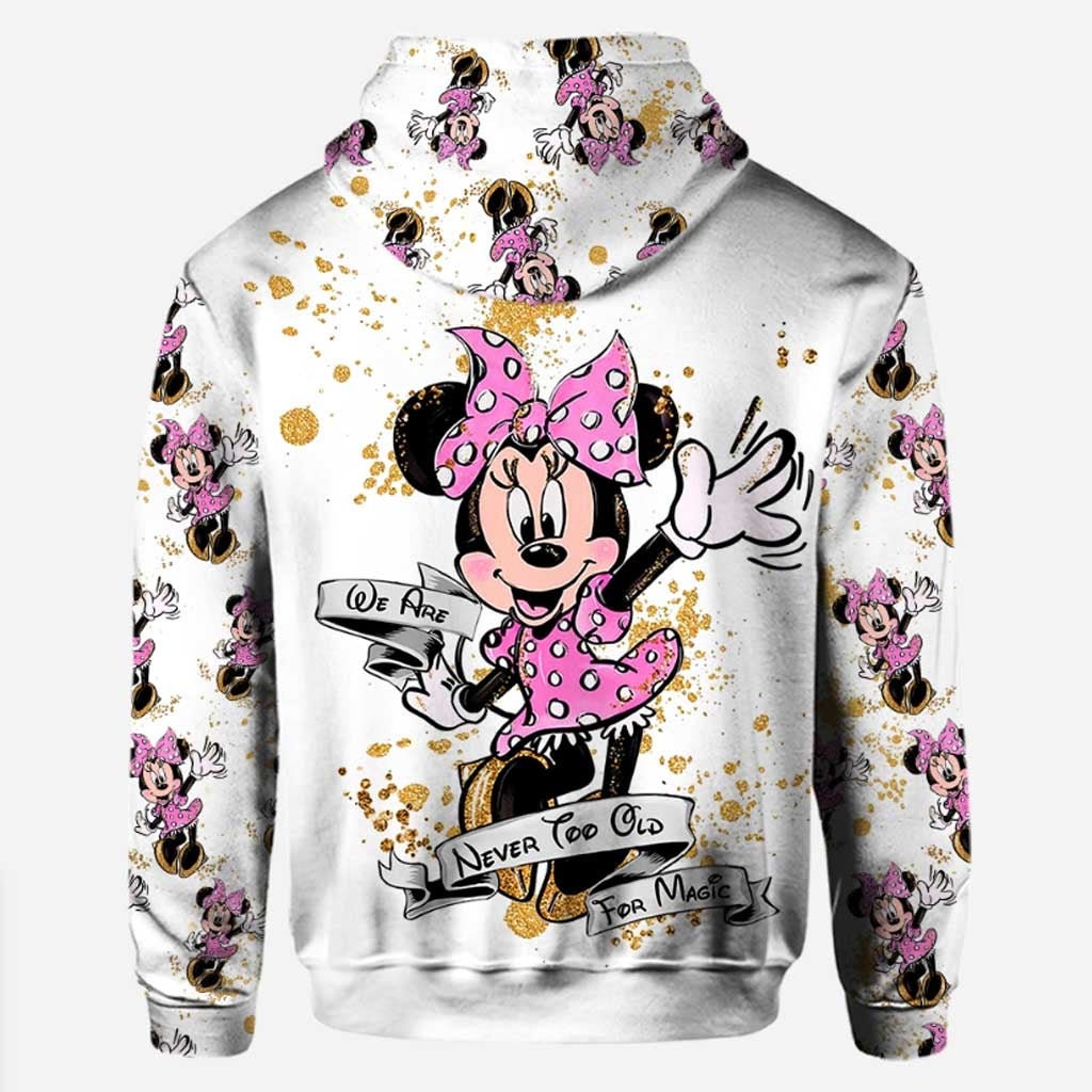 Discover Pinky Cute Minnie Hoodie Leggings Set, Customized Minnie Hoodie, Minnie Sweatshirt,Minnie Women Leggings,Minnie Birthday Gift,Christmas Gift