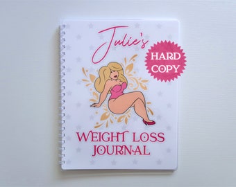 Cute PINK Personalized Weight Loss Journal Planner Weight Loss Tracker Weekly Weigh In Measurements Tracker Step Tracker Habit Tracker