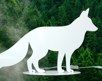 Elegant Fox Night Lamp in Metal, Ideal for Cozy Bedside Lighting, Great Gift for Nature Lovers and Wildlife Enthusiasts