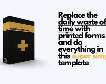Caregiver Notion Template, tägliches Tagebuch & Checkliste