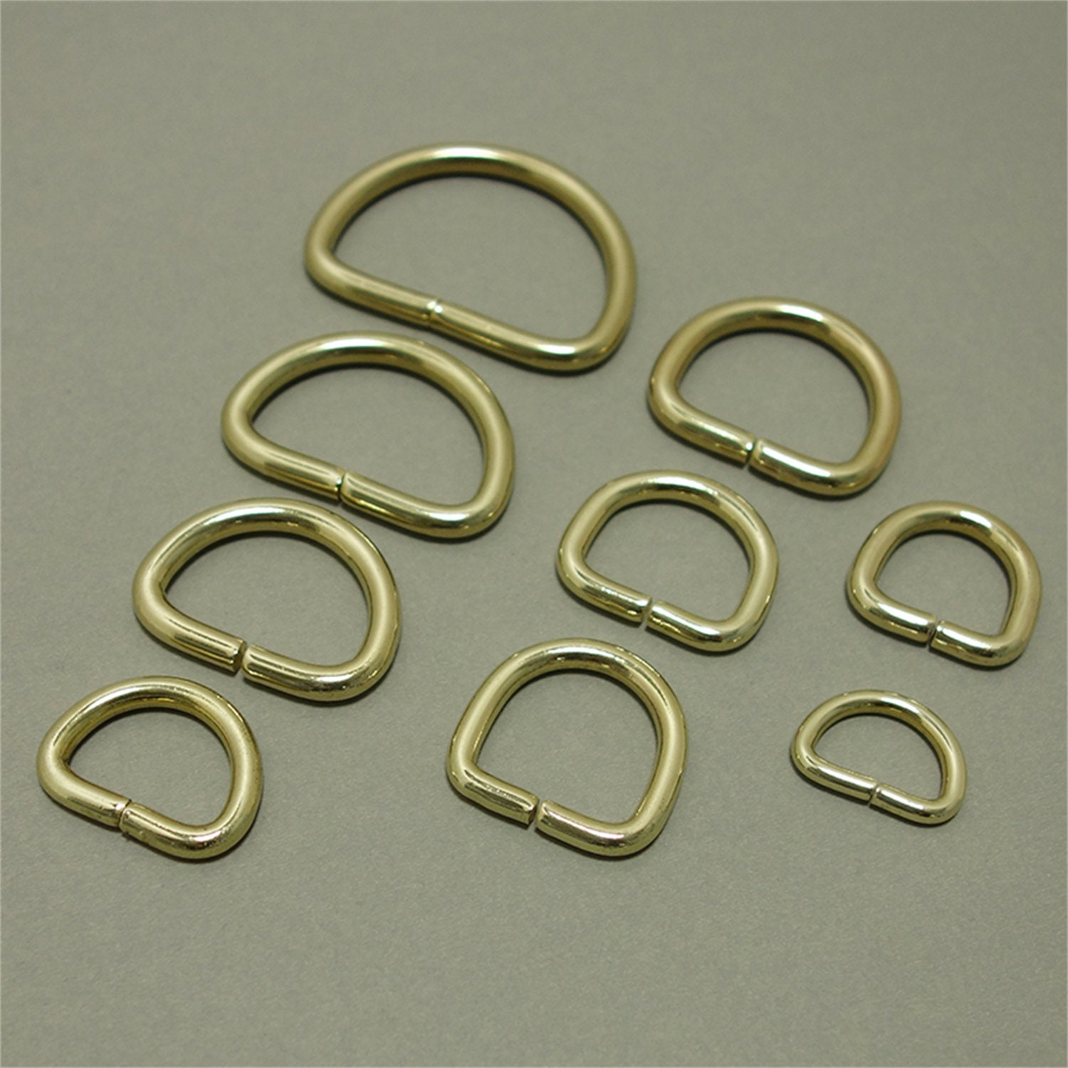 4PCS 45mm Heavy Duty D Ring D-ring , Metal D Rings,bag Purse D-rings  Buckles,seamless Metal D Ring for Hardware Bags 