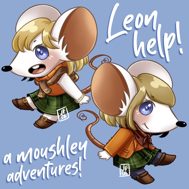 Resident Evil 4 Acrylic Keychains Moushley Catleon Mouse Etsy