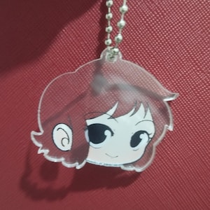 Transparent Hair Ramona Flowers keychain Scott Pilgrim Takes Off fanmade acrylic keychain ~1.8in | clear acrylic charms