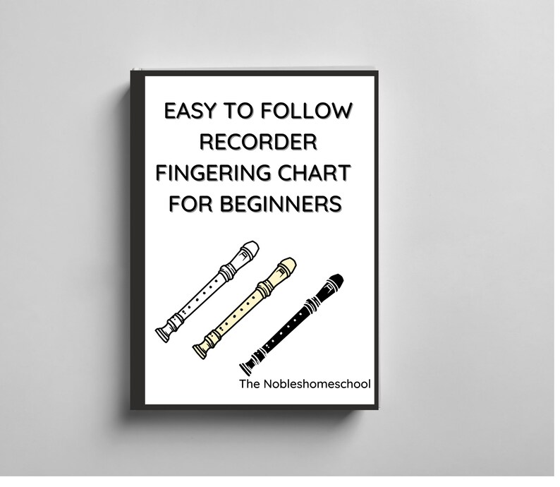 Printable Recorder Notes for Beginners Music for Beginners Fingering ...