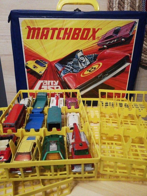 Valisette valise Matchbox cars 1971 avec 12 voitures annees 60 70 Etsy France