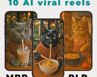 Szpulki z kotami Kawaii z AI: wirusowe krótkie filmiki na TikToku i YouTube (do pobrania cyfrowego, z licencją PLR/MRR)