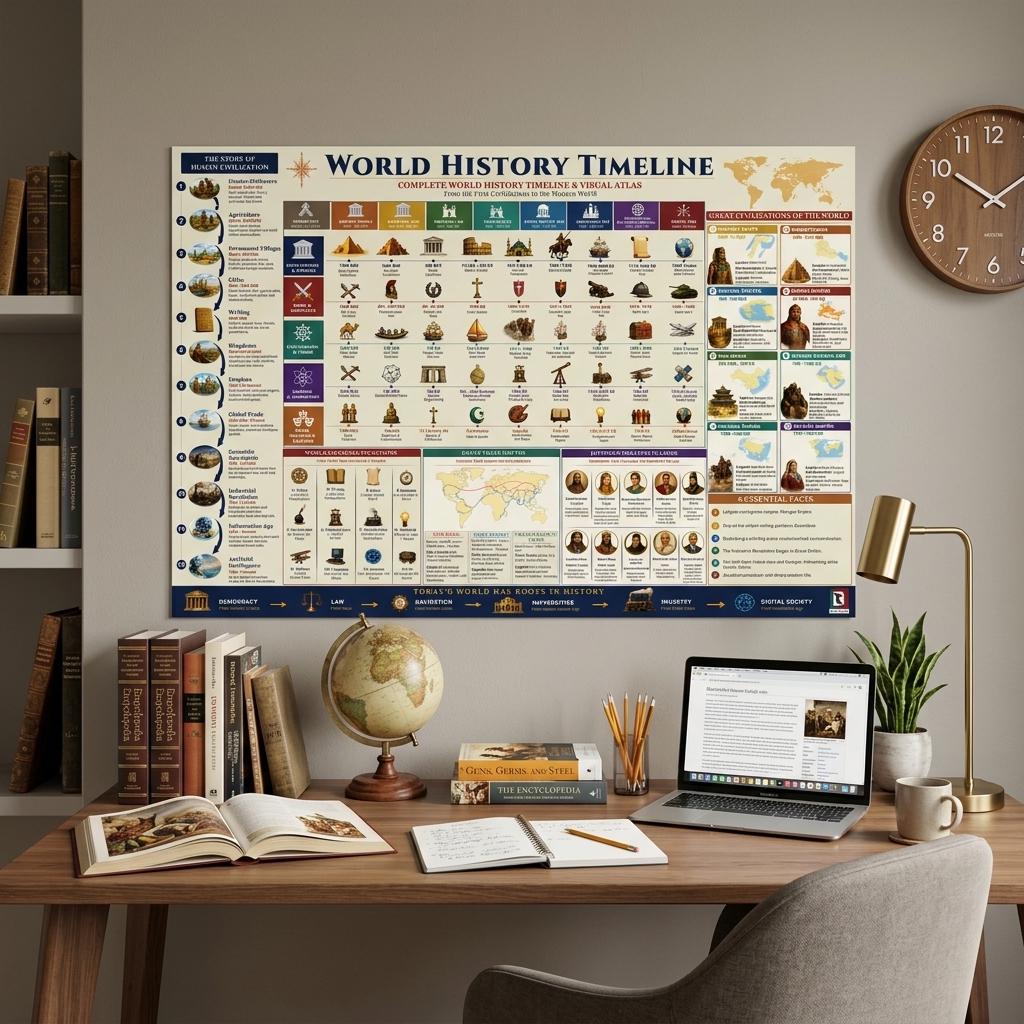 The Wall Chart of World History - Etsy