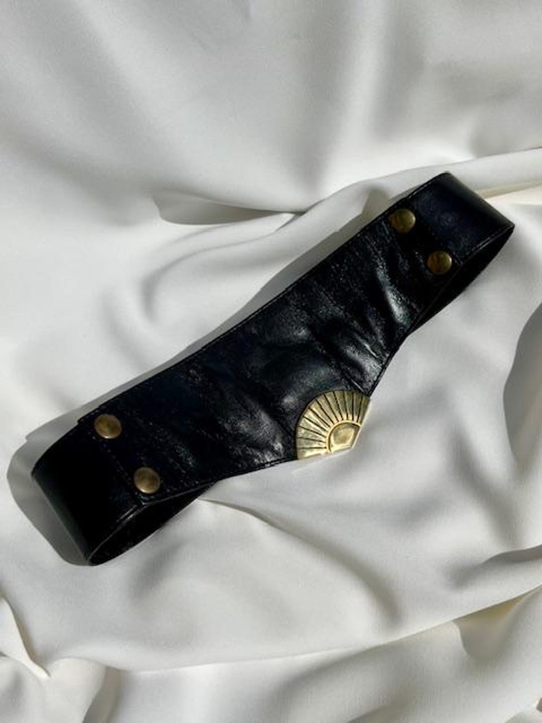 Karl Lagerfeld Black Leather Belt - Etsy display picture 3