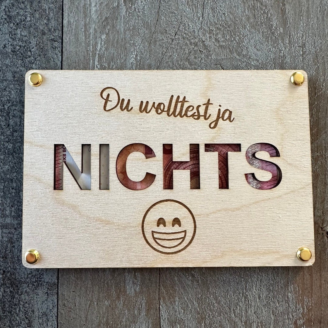 Du Wolltest Nichts Geschenk
