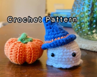 Pumpkin Crochet Pattern Ghost Crochet Pattern Halloween Themed Crochet