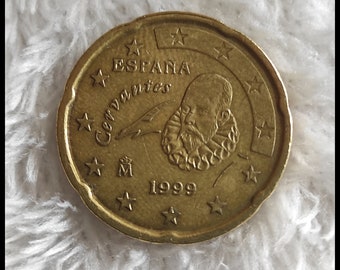 Spanish coin of 20 centimos of euro highly sought after collector's coin