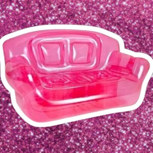 Pink blow up couch best sale