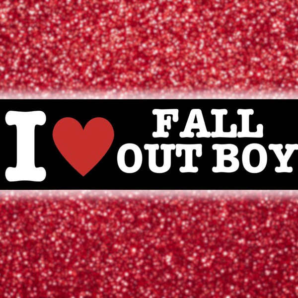 Fall Out Boy Inspired Sticker FOB Sticker y2k Sticker I Heart NY Sticker 2000s Sticker Pete Wentz Sticker Gift For Fall Out Boy Fan FOB Fan