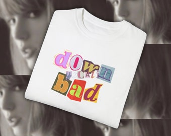 Down Bad Taylor Swift Shirt TTPD Vintage Unisex Comfort Colors T-Shirt Taylor Swift Shirt Swiftie Shirt Tortured Poets Department Shirt