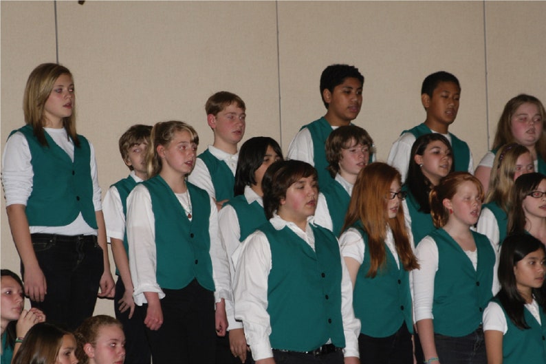 Vest Choir Vest Uniform Vest for All Occasions American Etsy