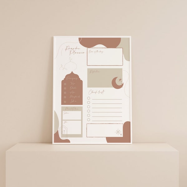 Ramadan | Ramazan Planner (on acrylic glass or whiteboard)