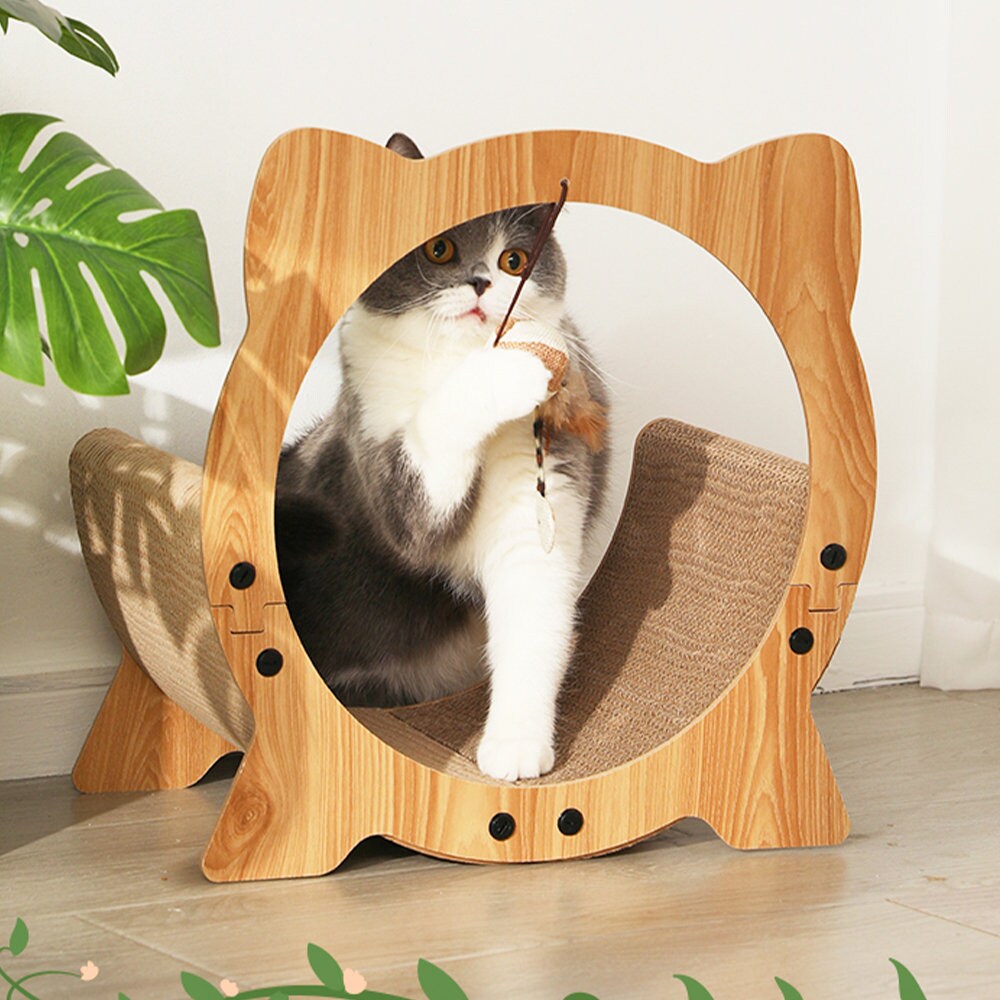 Modern Cat Scratcher Cat Scratching Post Cat Toys Etsy UK