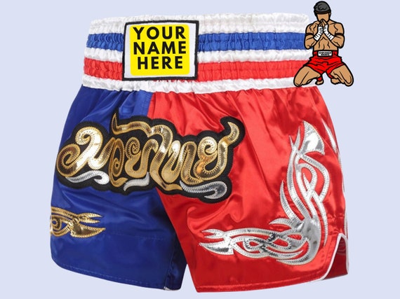 Short de combat Muay Thai pour homme avec broderie