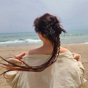 Hecate Witchy forest Witch Braids on hairband, de dreads extensions, se extensions pagan fairytale dreads, forest druid dark magic mix set