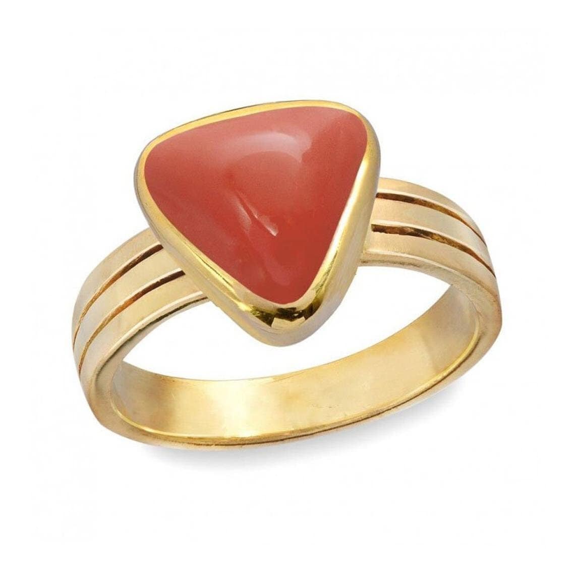 Divya Shakti 3.25-3.50 Carat Italian Red Coral/Moonga/Munga Gemstone  Panchdhatu Adjustable Ring for Mens & Womens : Buy Online at Best Price in  KSA - Souq is now Amazon.sa: Fashion