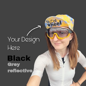 Custom cycling cap, personalized cycling cap, cotton