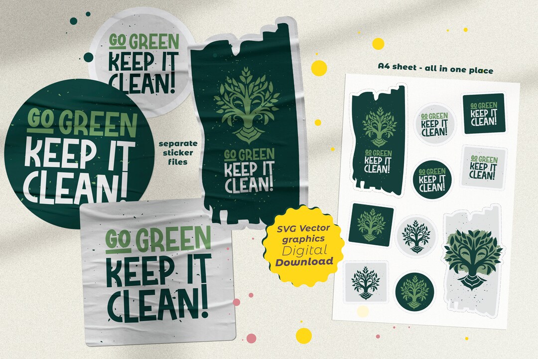 Downloadable SVG PNG Files Set - Nature Advocate Graphics for ...