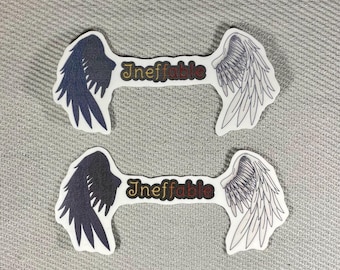 Good omens | ineffable husbands glossy and splashproof stickers
