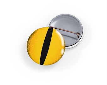 De bon augure | Épingle en forme d'oeil de Crowley | Badge rond aspect émail