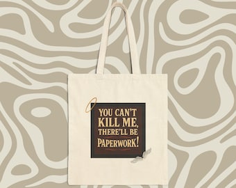De bons présages | Réplique Aziraphale « You Can't Kill Me There'll Be Paperwork » |