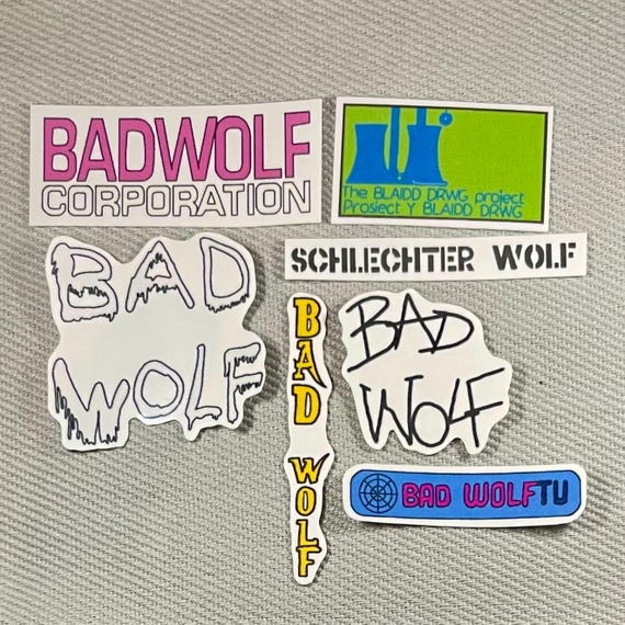 Doctor Who | Bad wolf set of glossy and splashproof sticker