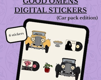 AUTOCOLLANTS NUMÉRIQUES Good Omens - Édition Pack de voitures