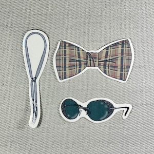 Good omens | Crowley and Aziraphale's accessories glossy and splashproof stickers image 1