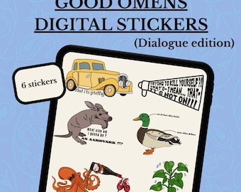 AUTOCOLLANTS NUMÉRIQUES Good Omens - Édition Dialogue