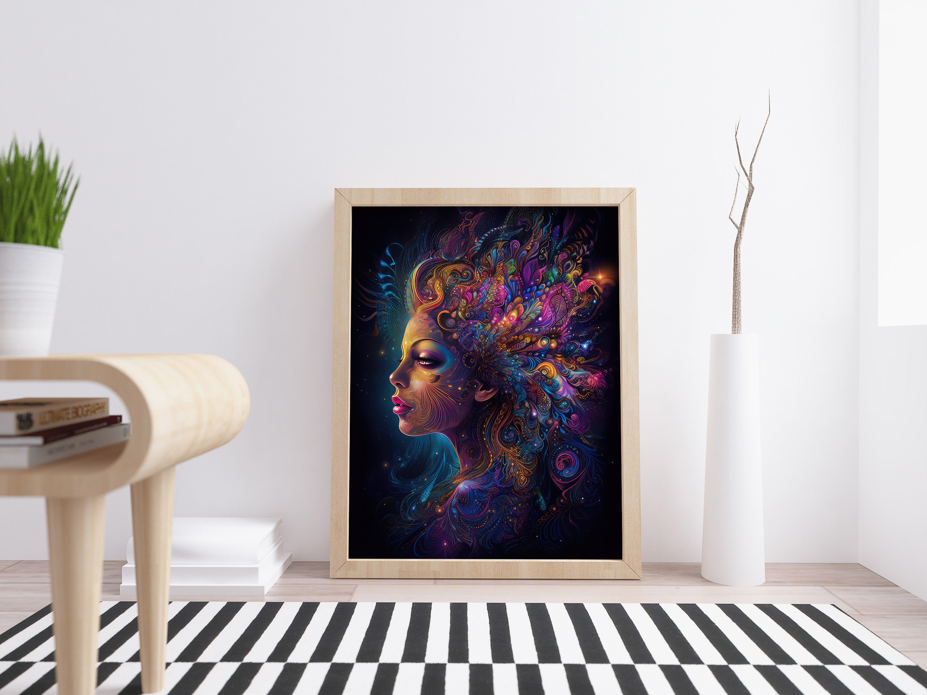 Psychedelic Art Psychedelic Wall Art Psychedelic Women Trippy Poster ...