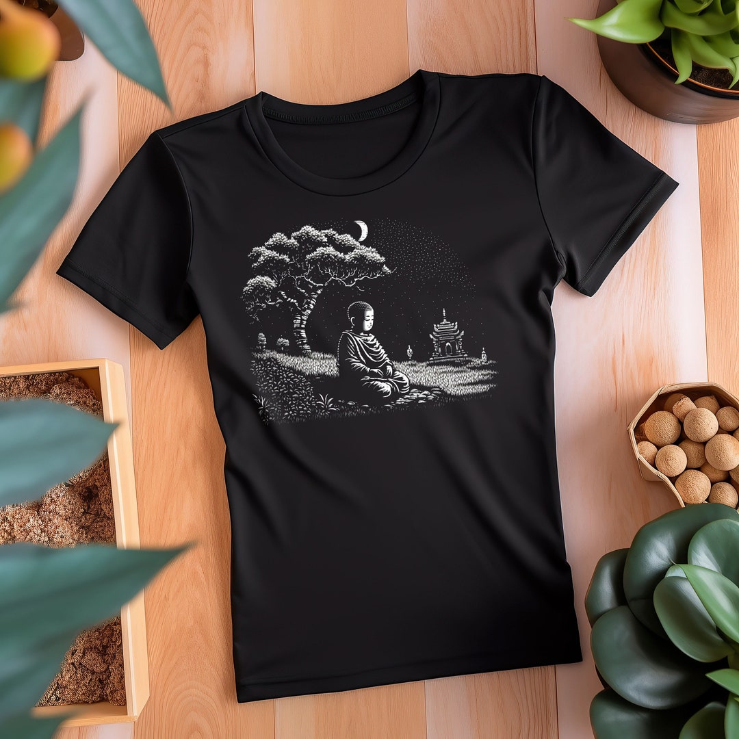 Men’s Meditation Yoga T-Shirt | Mindfulness & Inner Strength Activewear Unisex Supima T-Shirt