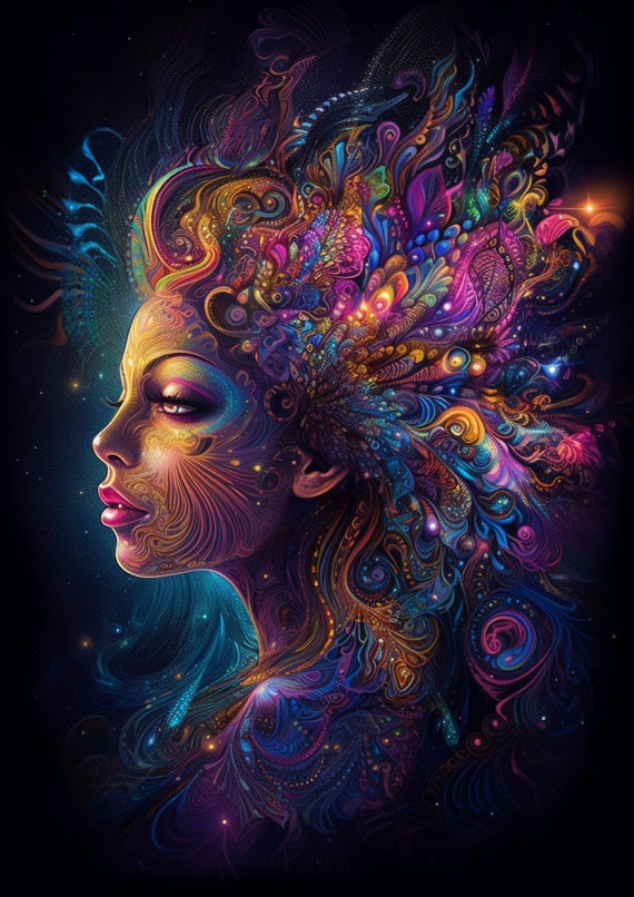 Psychedelic wall online posters