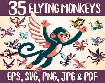 Flying Monkeys SVG gift for mom witch wicked humorous gift for her instant download gift for teacher cricut angry monkey flying monkey art