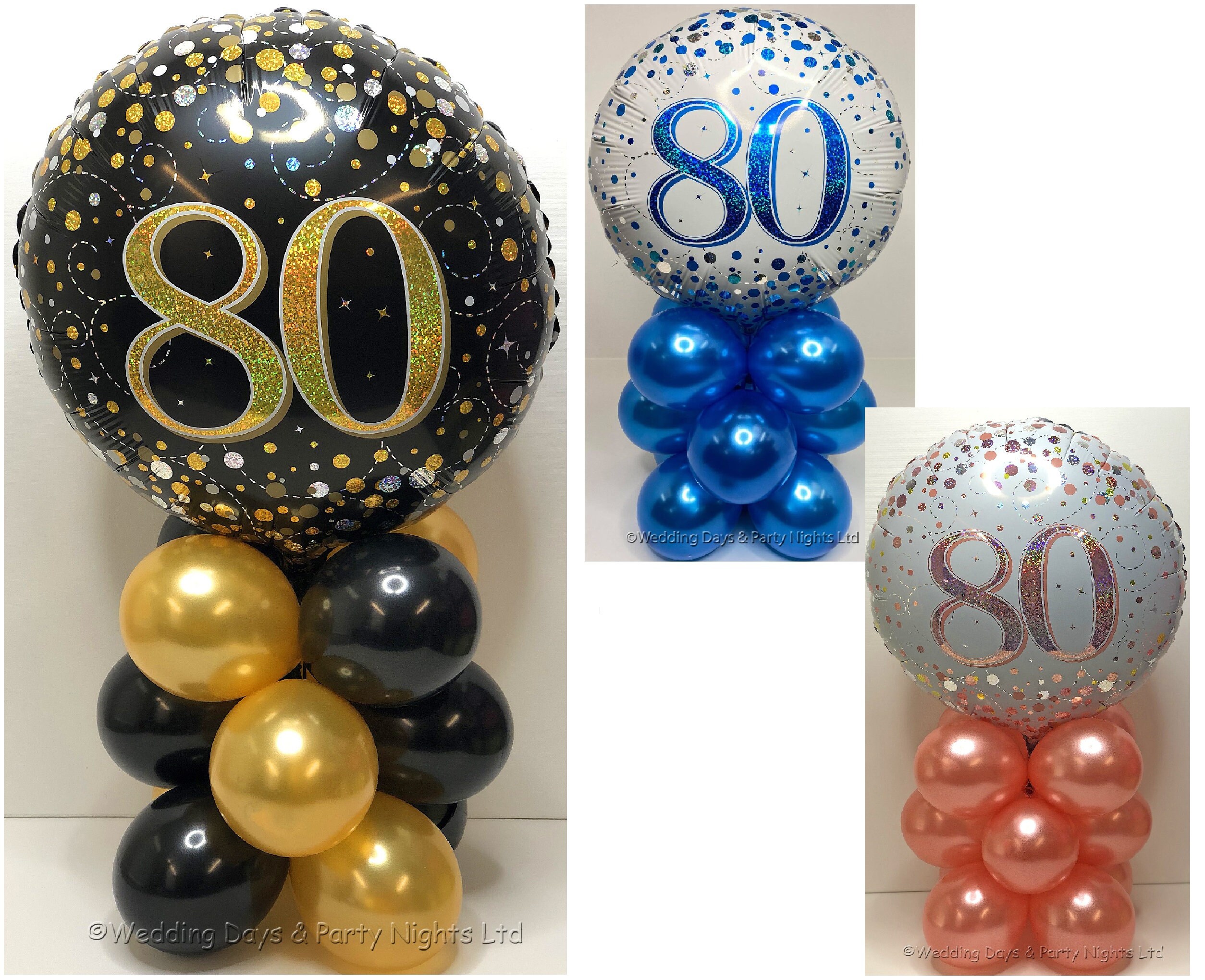 80th birthday balloons discount
