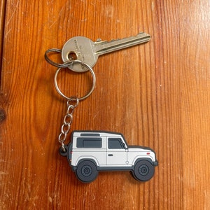 Landrover Defender 90 Chaveiro - Branco