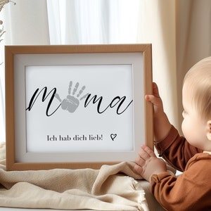 Gift handprint children I Footprint baby I Gift mom l Handprint baby I Mother&#39;s Day gift l DIY gift l