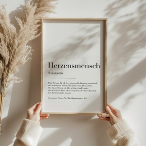 Definition of person of the heart I Individual gift for your person of the heart I Gift for best friend, boyfriend I Wallart person of the heart I A4