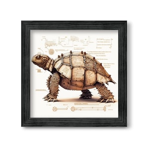 Leonardos vergessene Werke - die Schildkröte (drawing, Zeichnung, Concept Art, Print, fantasy)