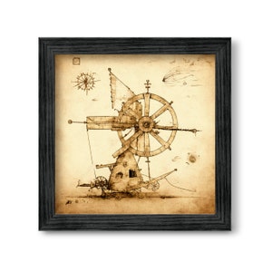 Leonardos vergessene Werke - die Kriegsmaschine (drawing, Zeichnung, Concept Art, Print, fantasy)