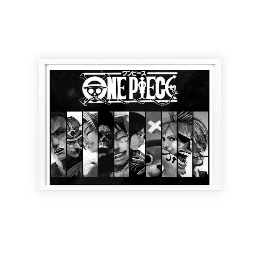 One Piece Posters With Wooden Frame Etsy